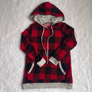 Hooded Buffalo Plaid Top